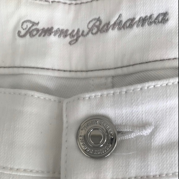 NWT💥Tommy Bahama Ella Twill Embroidered Floret Crop Slim Boyfriend Jeans… - Picture 7 of 10
